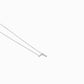 Hangul Korean Letter Pavé Lab Diamond Necklace Sterling Silver ㄱ
