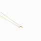 Hangul Korean Letter Pavé Diamond Necklace 14K Gold ㄱ