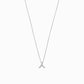 Hangul Korean Letter Necklace Sterling Silver ㅅ