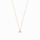 Hangul Korean Letter Solid Gold Necklace ㅅ