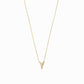 Eclipse Y Initial Letter Pavé Lab Diamond Necklace 14K Solid Gold