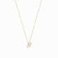 Eclipse Y Initial Letter Pavé Lab Diamond Necklace 14K Gold