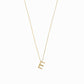 Eclipse E Initial Letter Pavé Gold Necklace