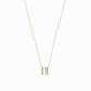 Eclipse H Initial Letter Pavé Diamond Necklace