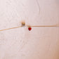 Eclipse M Initial Letter Necklace 14K Gold