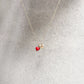 Eclipse M Initial Letter Necklace 14K Gold