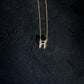 Eclipse H Initial Letter Diamond Necklace