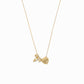 Eclipse Aries Zodiac Pavé Diamond Gold Necklace