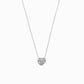 Eclipse Heart Gold Necklace Sterling Silver