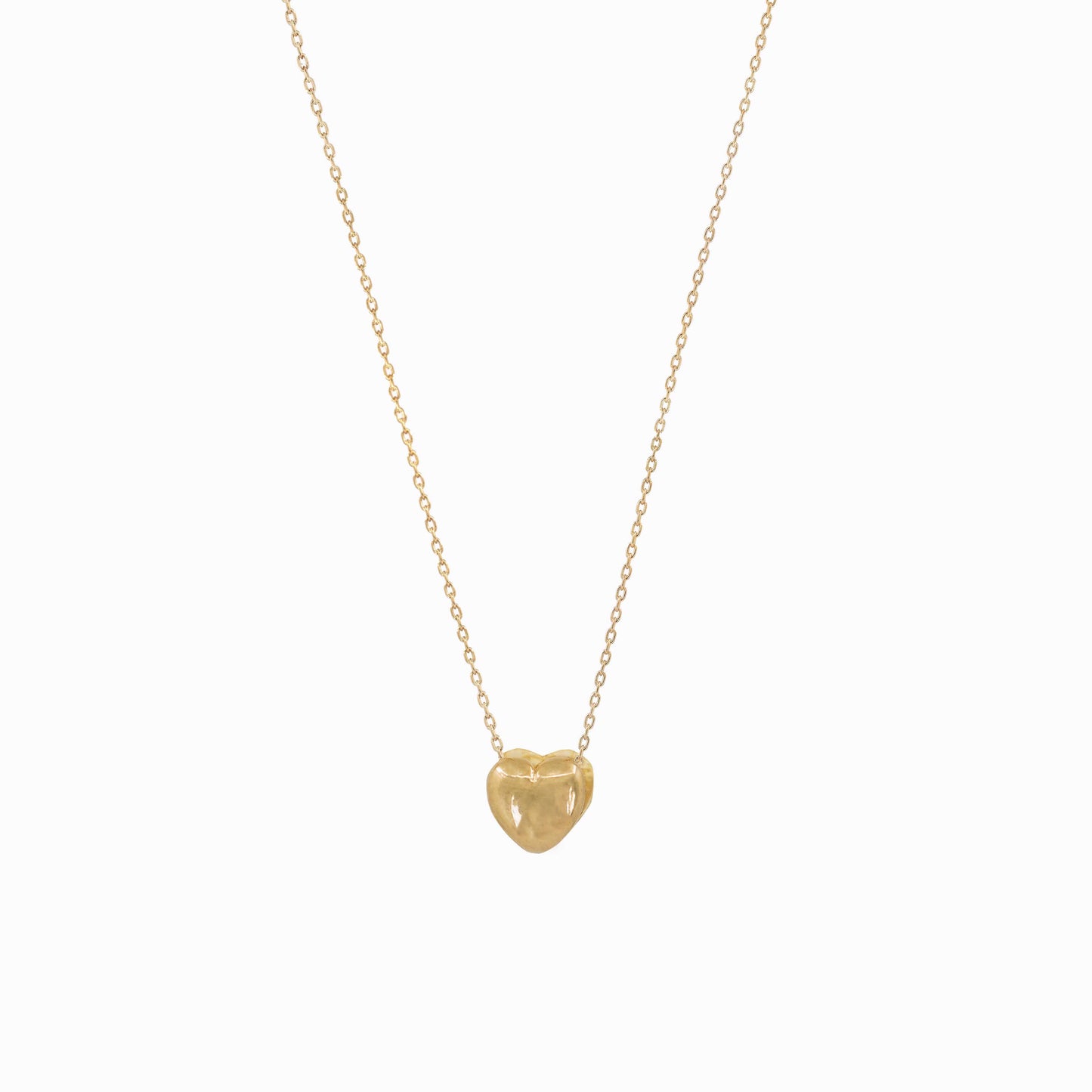 Eclipse Heart Gold Necklace 14K Gold