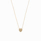Eclipse Heart Diamond Necklace 14K Gold