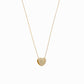 Eclipse Heart Diamond Necklace 14K Gold