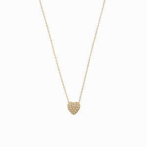 
          
          Load image into Gallery viewer, Eclipse Heart Diamond Gold Necklace
          
          