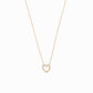 Eclipse Open Heart Diamond Gold Necklace