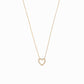 Eclipse Open Heart Diamond Gold Necklace
