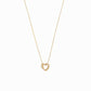 Eclipse Open Heart Diamond Gold Necklace