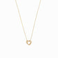 Eclipse Open Heart Diamond Gold Necklace