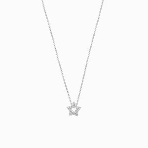 
          
          Load image into Gallery viewer, Eclipse Star Pavé Lab Diamond Necklace Sterling Silver
          
          