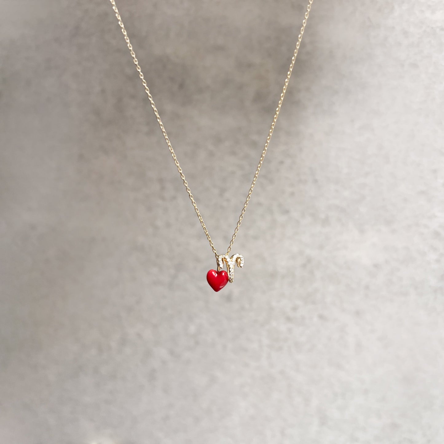Eclipse Aries Zodiac Pavé Lab Diamond Necklace Sterling Silver