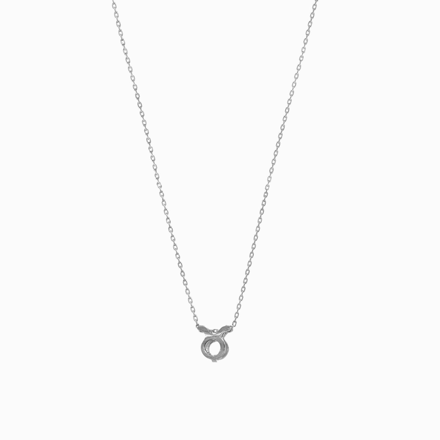 Eclipse Taurus Zodiac Gold Necklace Sterling Silver