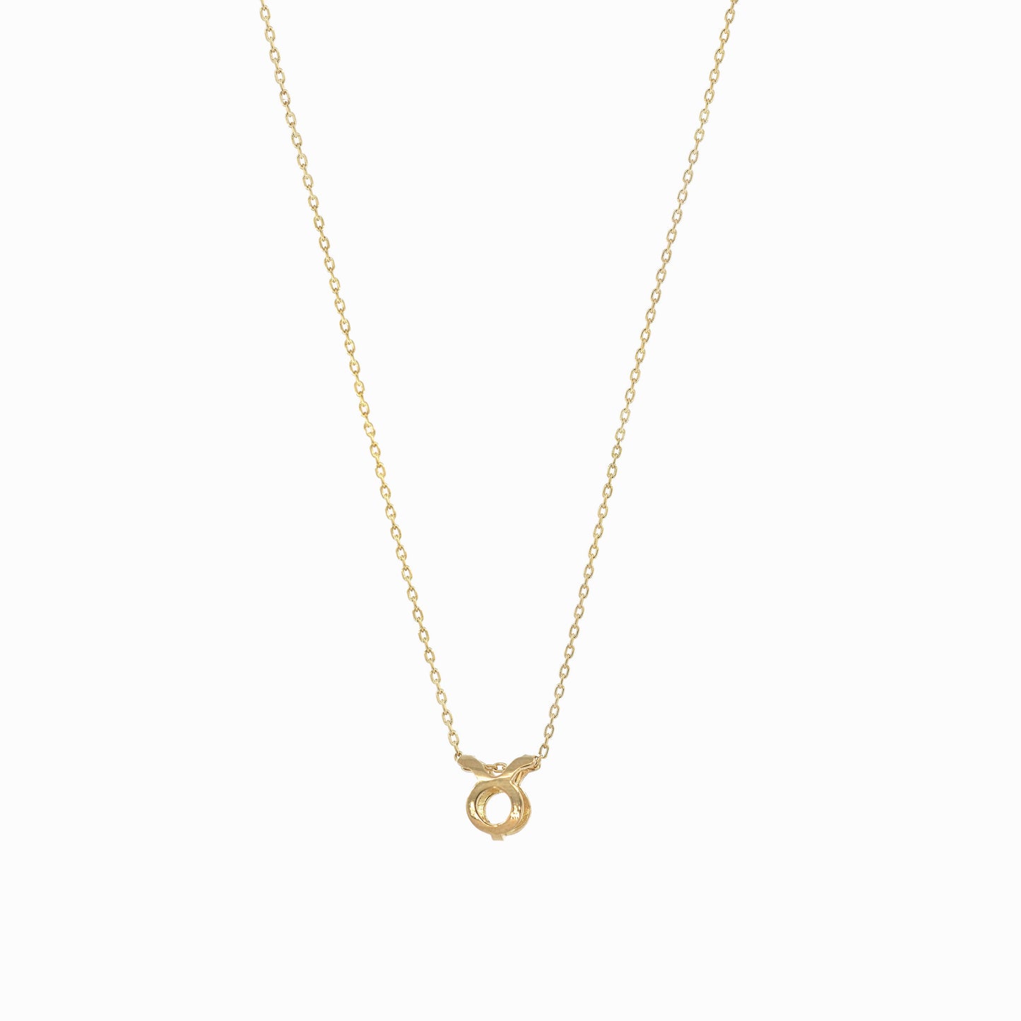 Eclipse Taurus Zodiac Gold Necklace 14K Gold