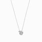 Eclipse Virgo Zodiac Pavé Lab Diamond Necklace Sterling Silver