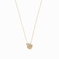 Eclipse Virgo Zodiac Pavé Diamond Necklace 14K Gold