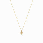 Astronaut Pendant Necklace 14K Solid Gold