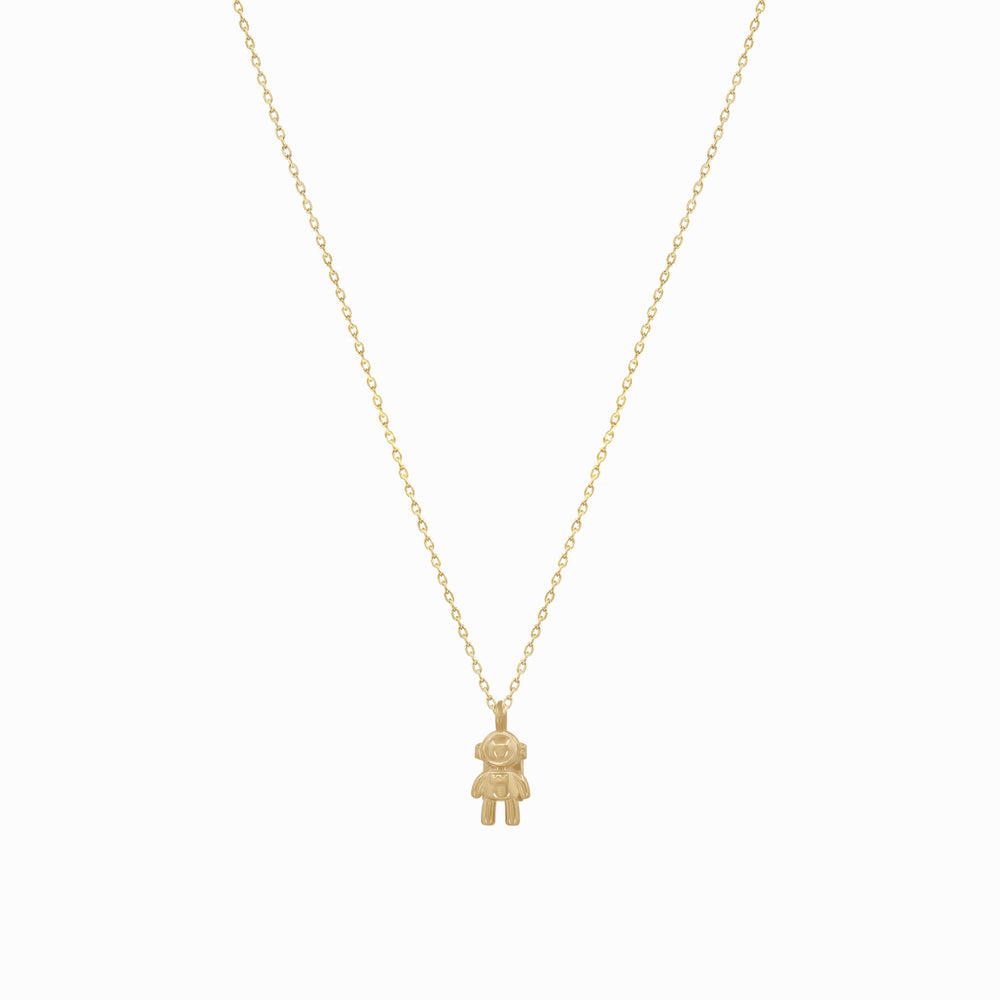 
          
          Load image into Gallery viewer, Astronaut Pendant Necklace 14K Solid Gold
          
          