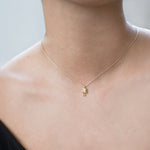 Robot Winy Pavé Diamond Pendant Necklace 14K Gold