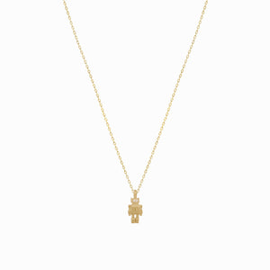 
          
          Load image into Gallery viewer, Robot Toto Pavé Diamond Pendant Gold Necklace
          
          