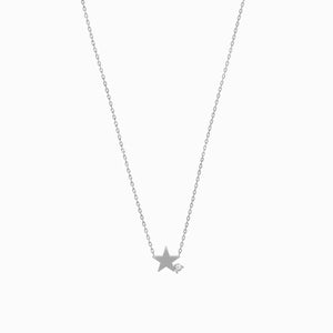 
          
          Load image into Gallery viewer, Star One  Pavé Lab Diamond Necklace Sterling Silver
          
          