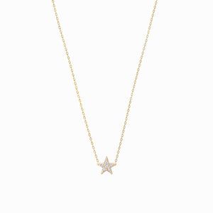 
          
          Load image into Gallery viewer, Star Diamond Solid Gold Necklace
          
          