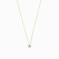 Star Blue Topaz Necklaces Pavé Lab Diamond Necklace 14K Solid Gold | December Birthstone
