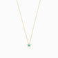 Star Blue Topaz Necklaces Pavé Lab Diamond Necklace 14K Solid Gold | December Birthstone