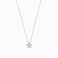 Star Pavé Lab Diamond Necklace Sterling Silver