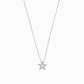 Star Pavé Lab Diamond Necklace Sterling Silver