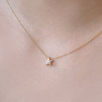 Star Birthstone Necklaces Pavé Lab Diamond Necklace 14K Gold