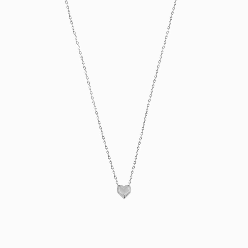 Full Heart Necklace Sterling Silver