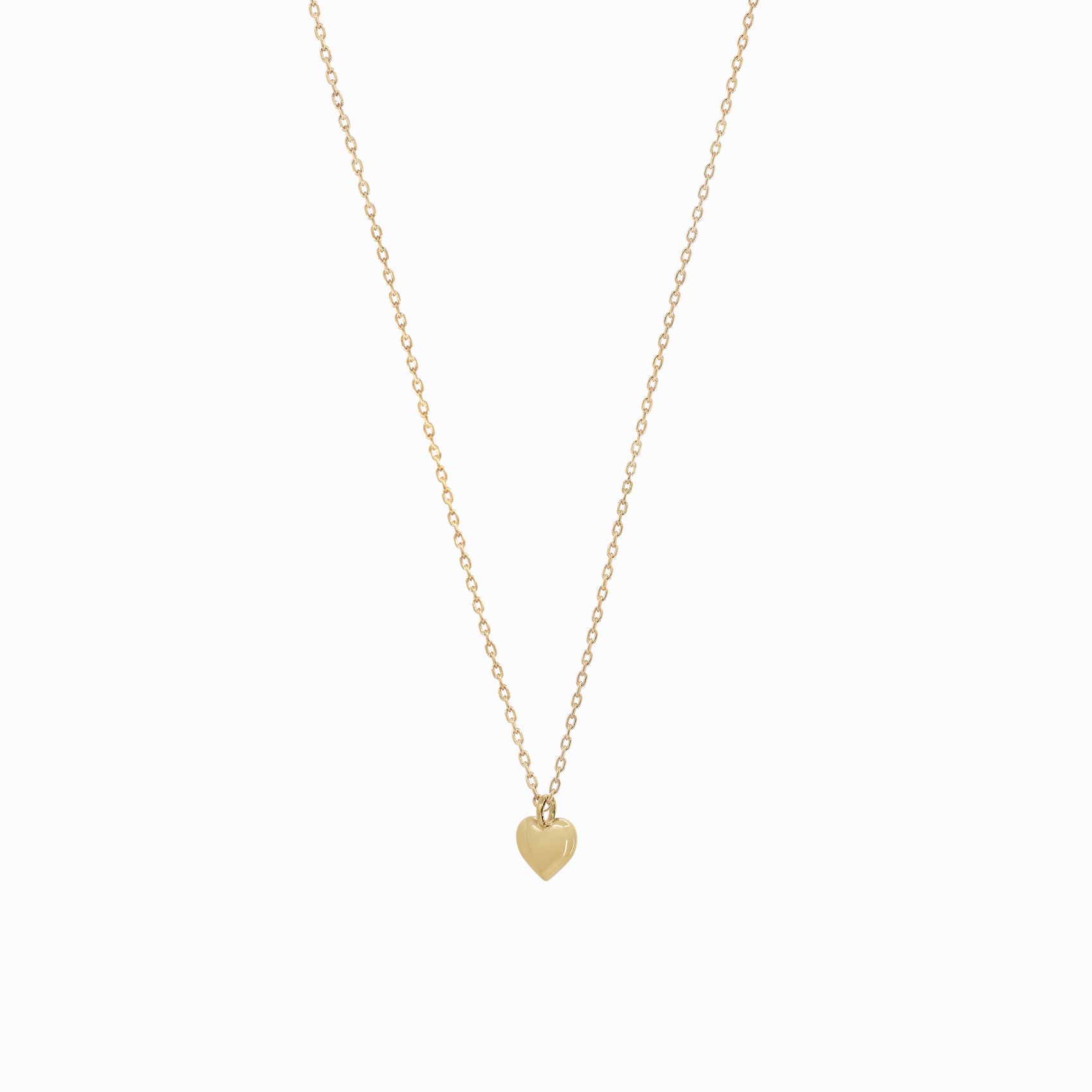 Full Heart Necklace 14K Gold