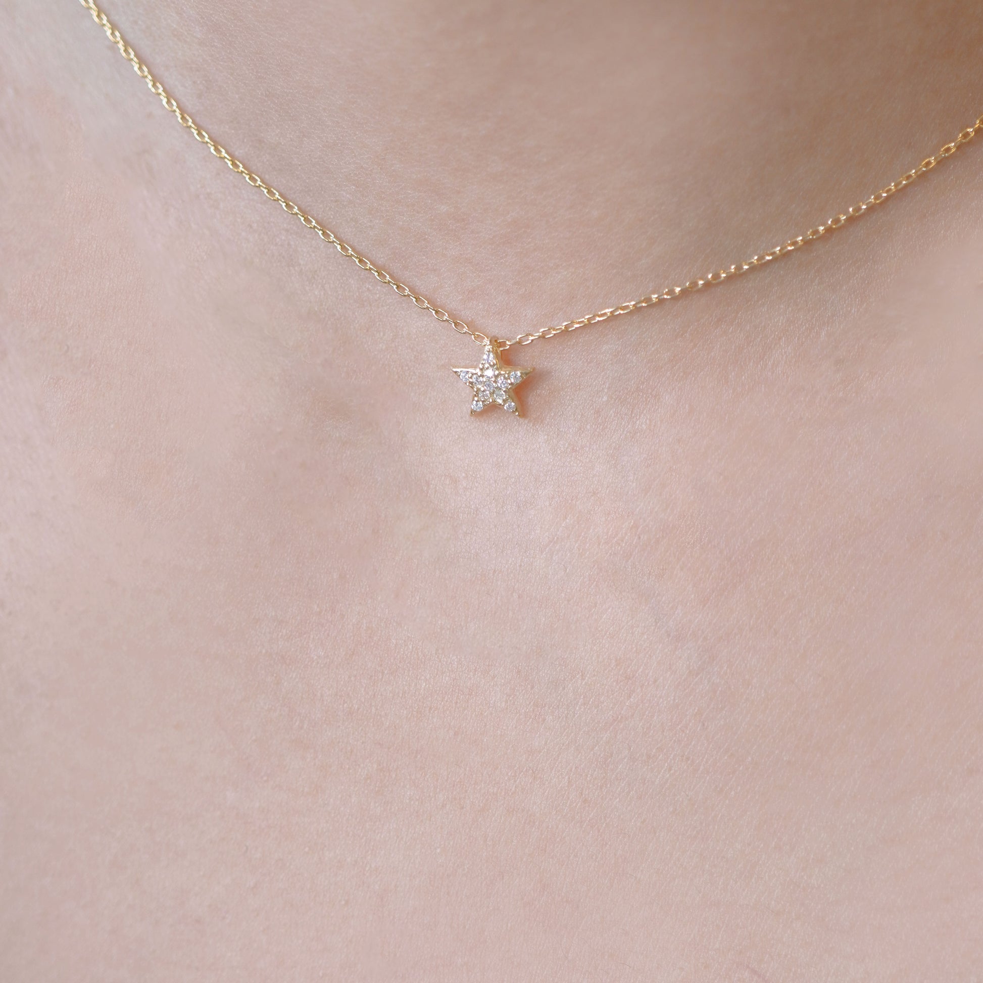 Star U Diamond Necklace