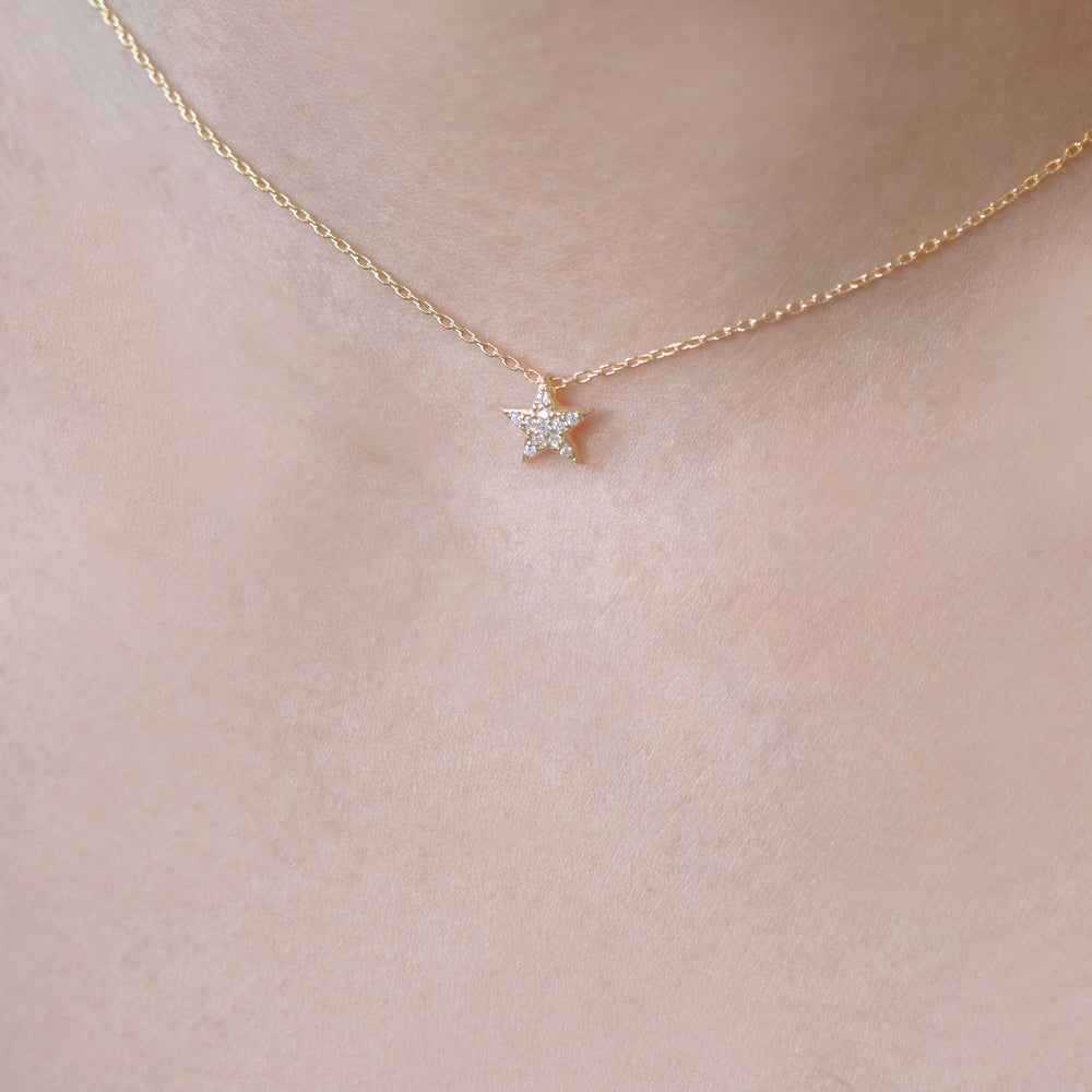 
          
          Load image into Gallery viewer, Star U Diamond Necklace
          
          