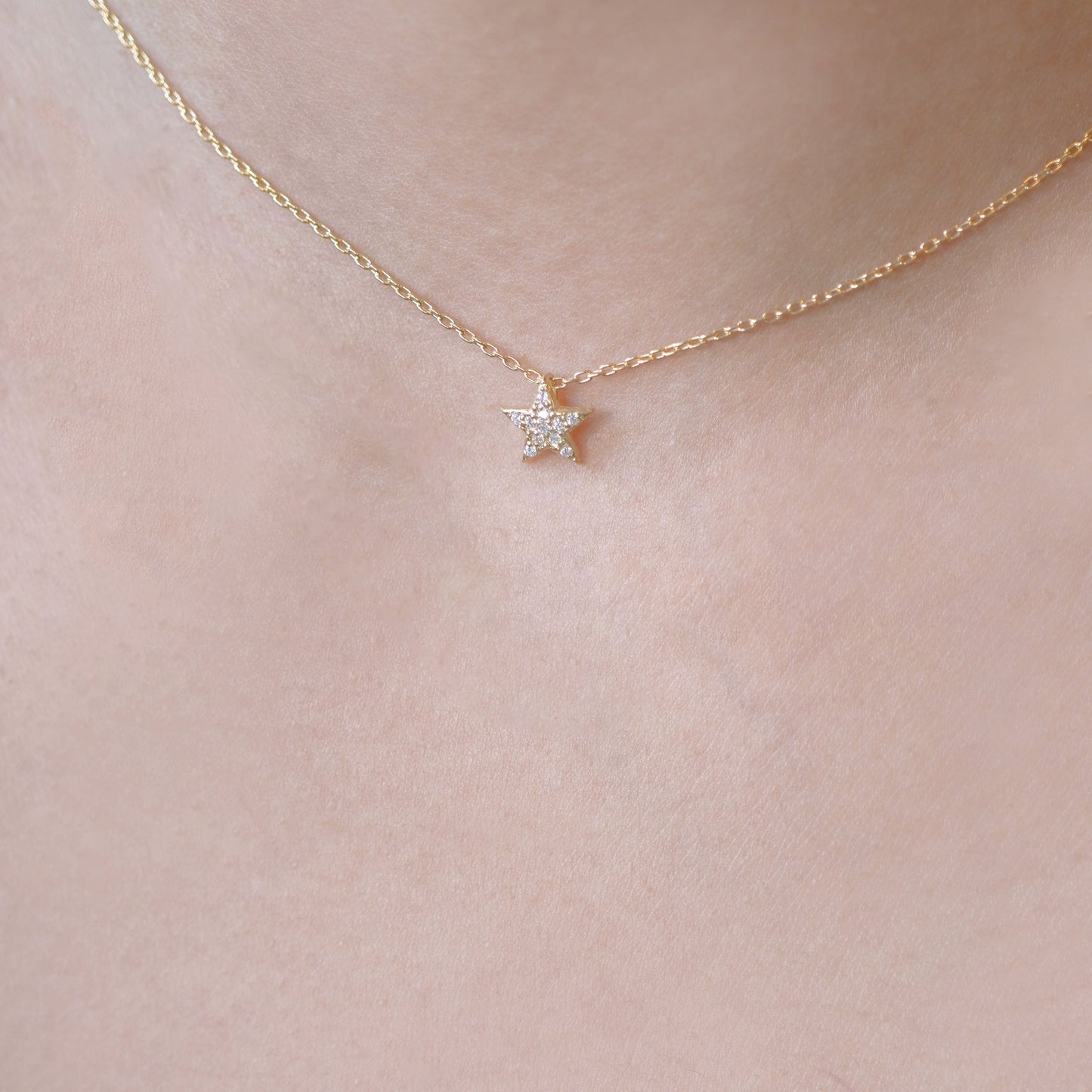 Star U Diamond Necklace