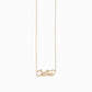 Personalized Custom Script Word Gold Necklace