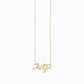 Personalized Custom Script Word Gold Necklace