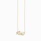 Custom Script Word Gold Necklace
