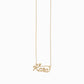 Custom Script Word Gold Necklace