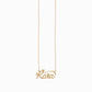 Custom Script Word Gold Necklace KARA