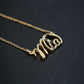 Personalized Custom Script Word Gold Necklace