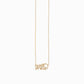 Personalized Custom Script Word Gold Necklace
